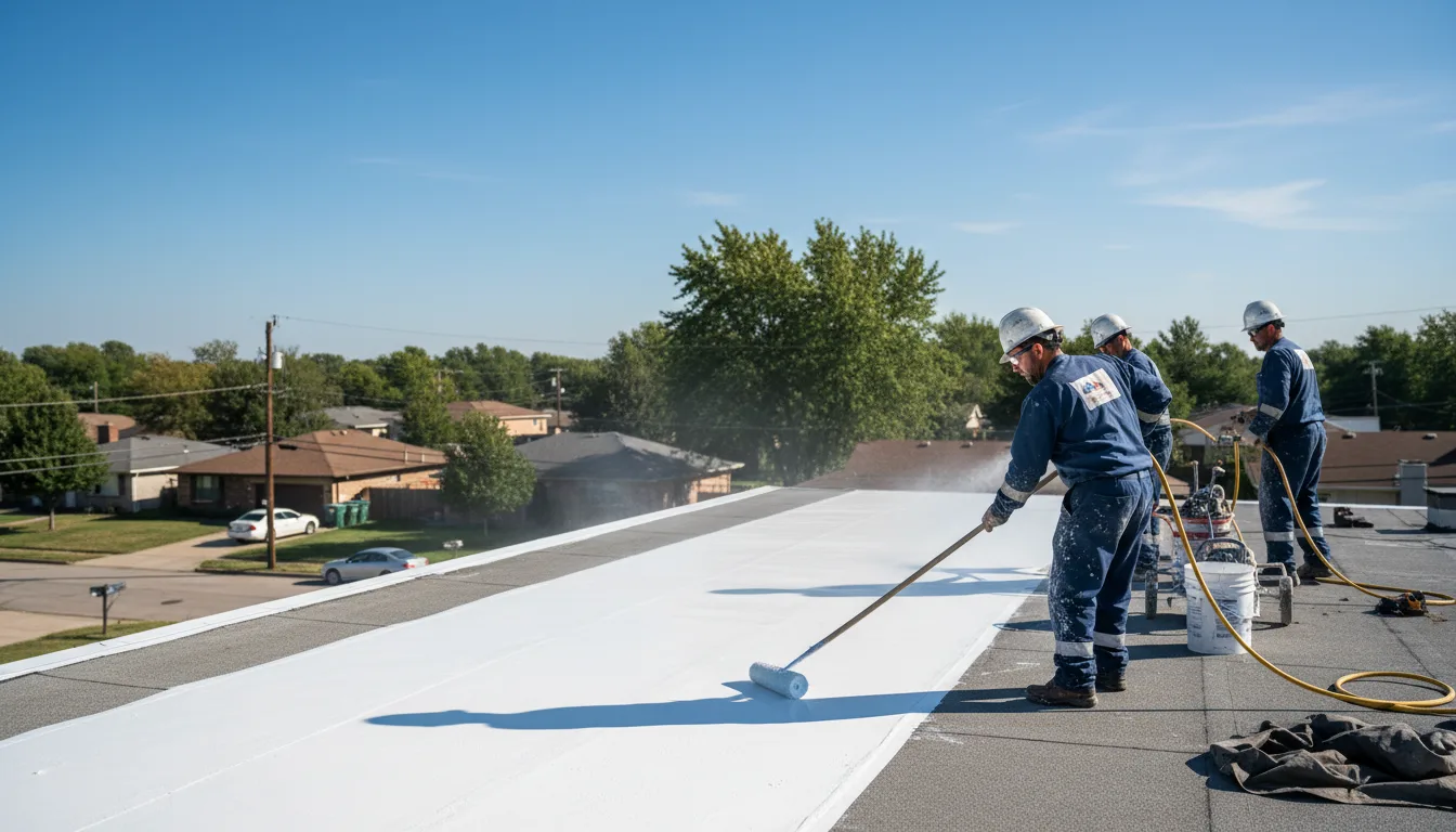 Commercial roof coating in Rootstown, OH near me